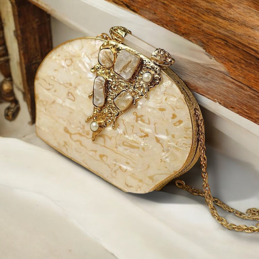 Sapphire MOP Clutch