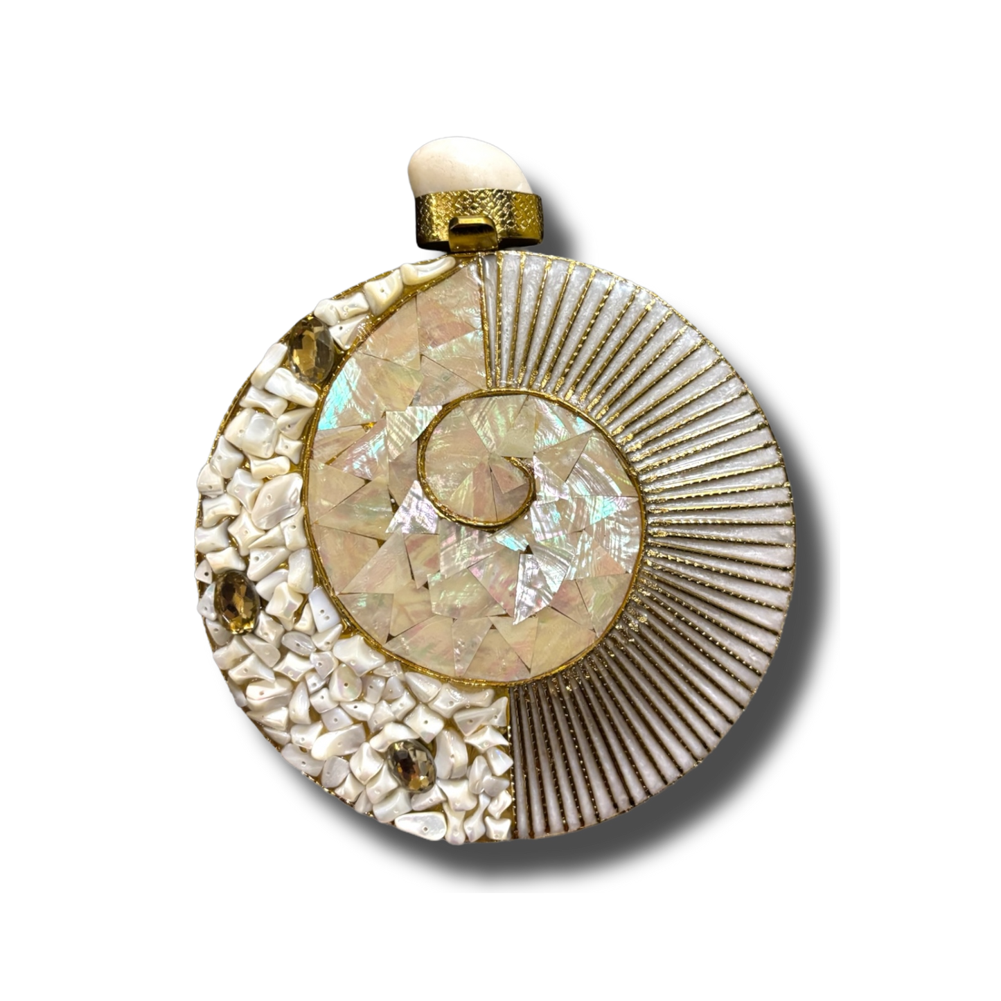 Round MOP Clutch