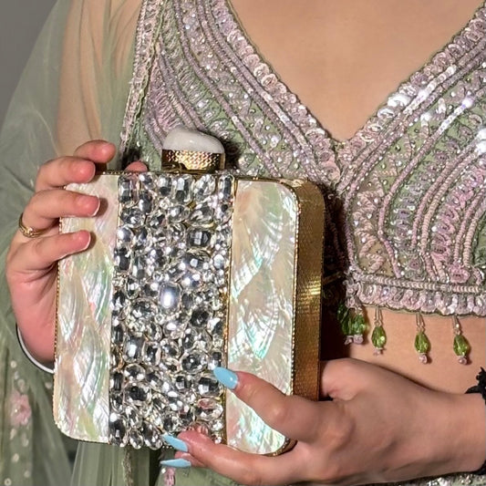 Square MOP Clutch